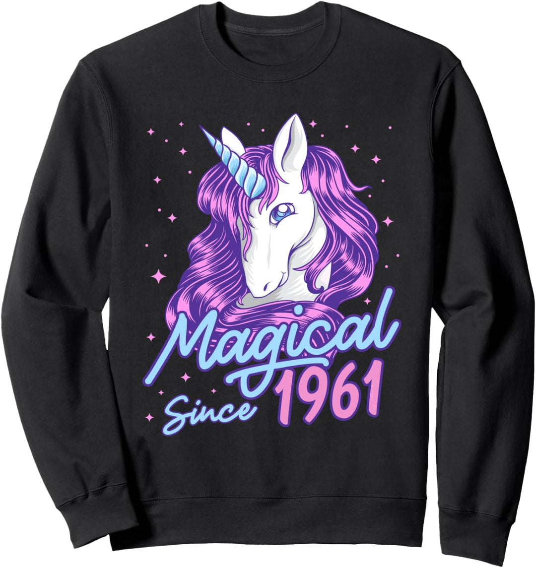 Magisch seit 1961 60 Jahre alte Frauen Geburtstagsgeschenk Sweatshirt