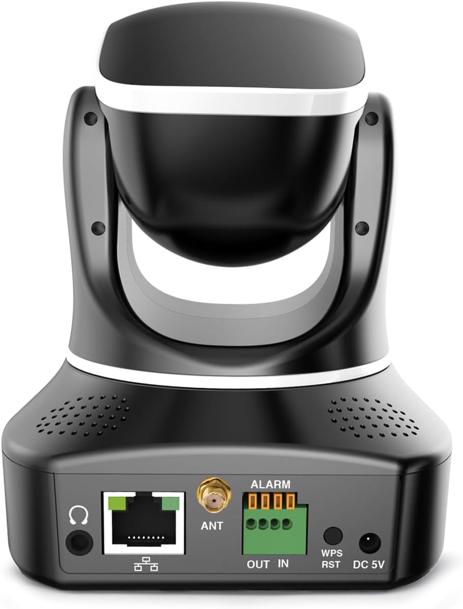 INSTAR IN-8415 2K+ schwarz - LAN/PoE/WLAN Überwachungskamera mit KI (AI) - steuerbare IP Kamera - WP