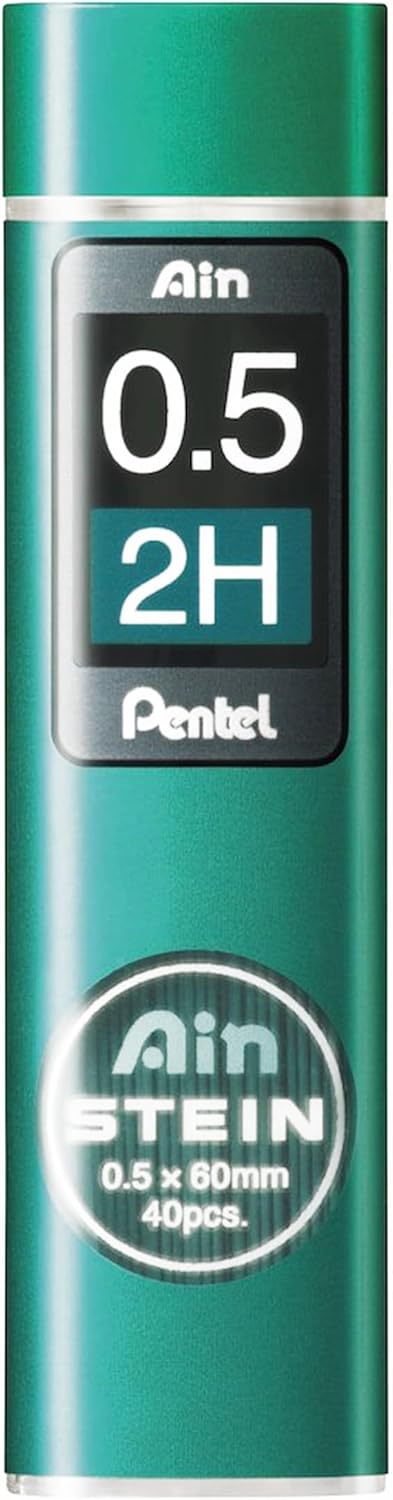 Pentel Ain Stein Mechanische Nachfüllminen, 0,5 mm, 2H, 2 Stück
