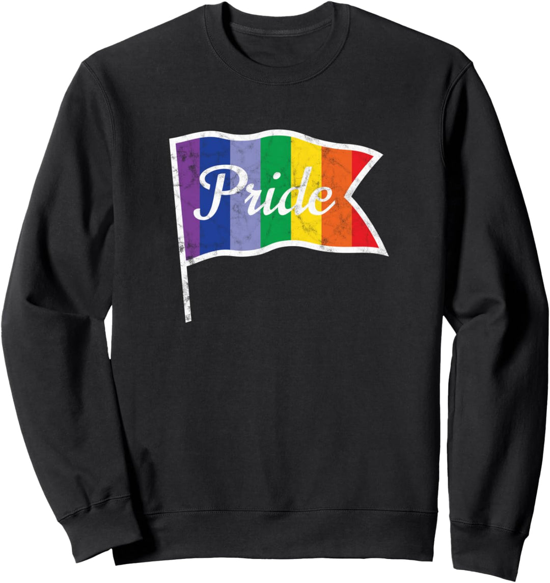 Retro Homosexuell Stolz Parade Flagge LGBTQ Subtile Stolz Fl Sweatshirt