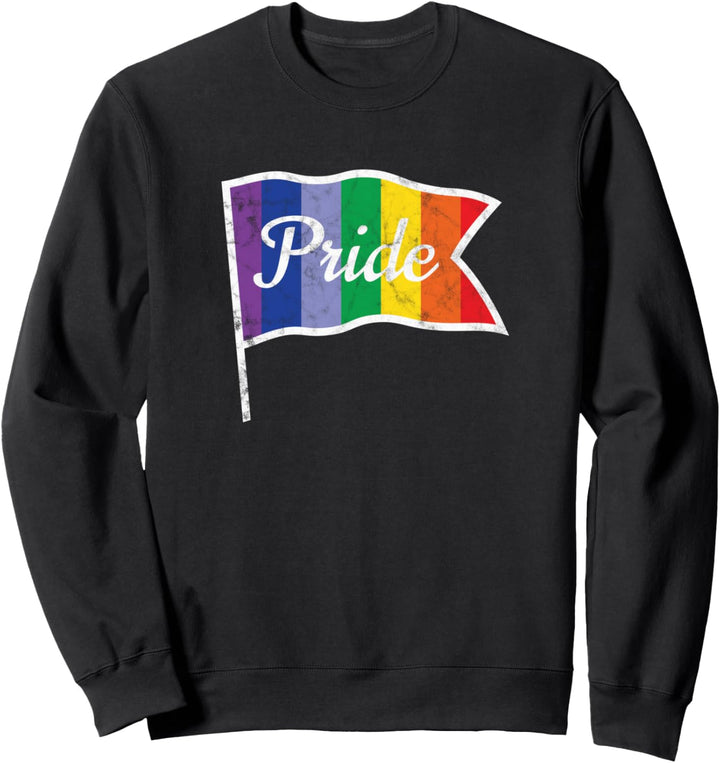 Retro Homosexuell Stolz Parade Flagge LGBTQ Subtile Stolz Fl Sweatshirt