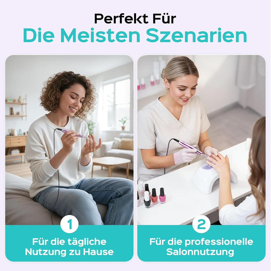 COSLUS Elektrische Nagelfräser für Gelnägel: 20000 u/Min Draht Einstellbare Geschwindigkeit and Dreh
