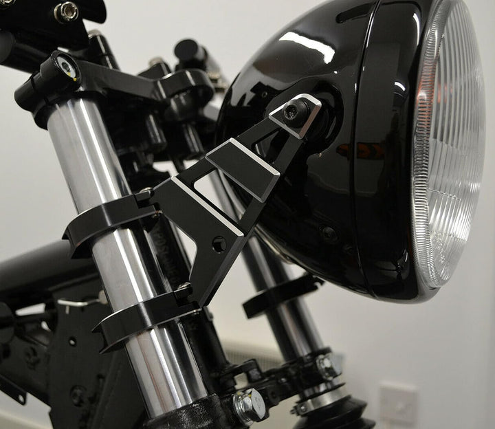 Alchemy Parts Scheinwerfer-Halter 54-55mm mit Gabel Klemmen für Motorrad - CNC Legierung - Hochwerti