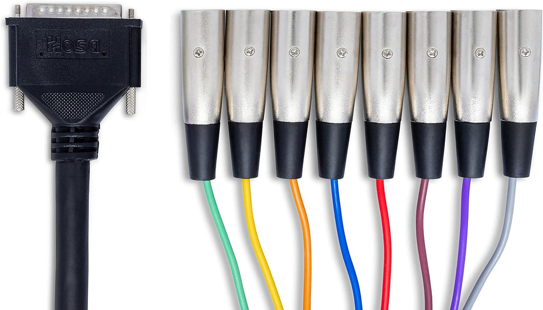 HosaTech DTM-803 DB25 auf XLR3M-Kabelschlange, symmetrisch, 3 m, 3 m