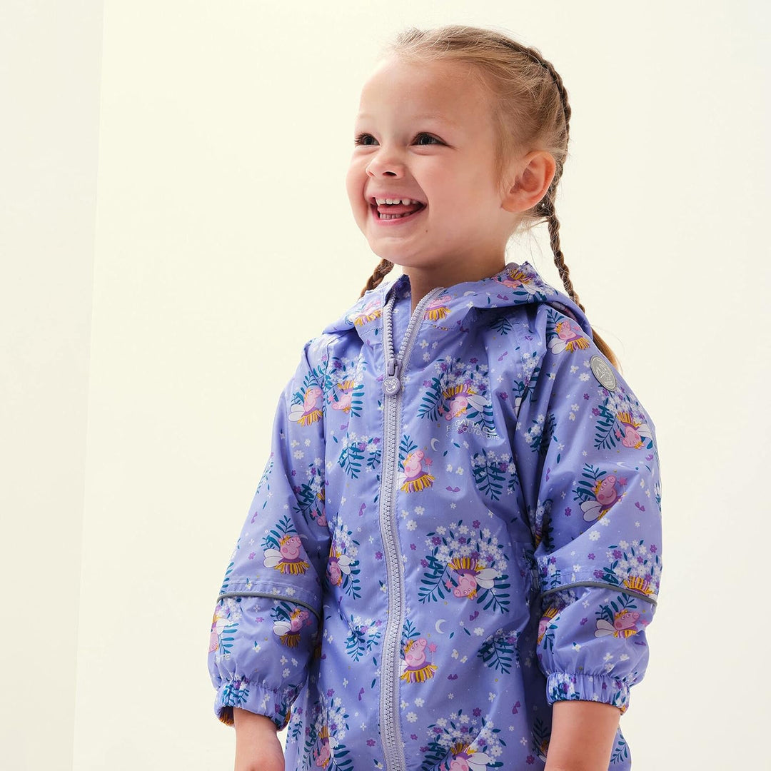 Regatta Unisex Baby Peppa Pobble Snowsuit 18 Monate Lilac Bloom, 18 Monate Lilac Bloom
