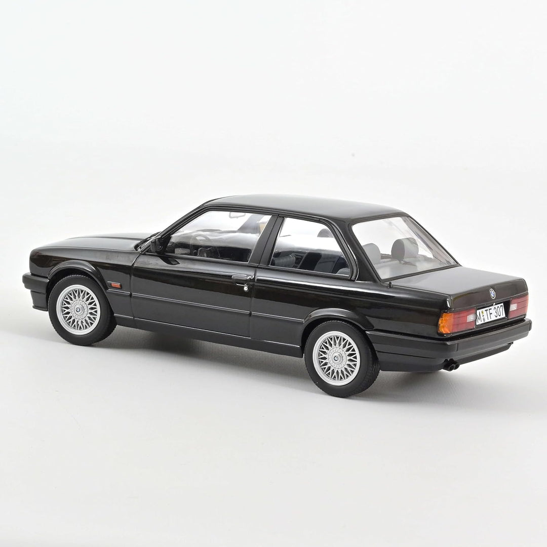 Norev 183203 BMW 325i 1988 Black metallic 1:18 Miniatur, Mehrfarbig, 1/18e