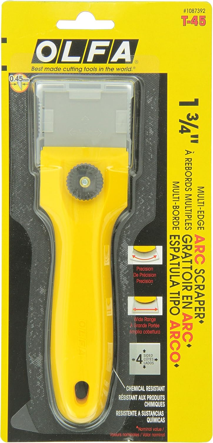 OLFA Schaber T-45 mit 45mm breiter Klinge 45mm Schaber T-45, 45mm Schaber T-45