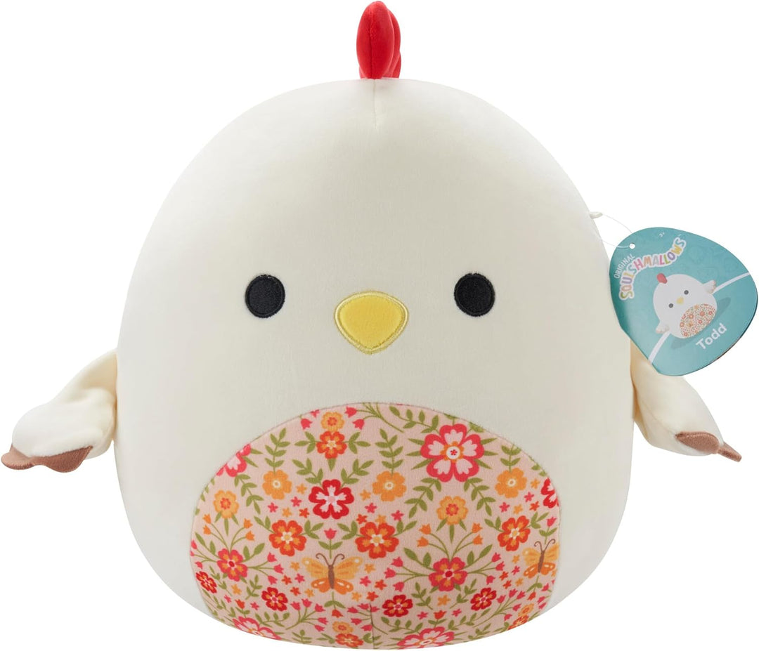 Squishmallows SQCR05418 - Todd der Hahn 30 cm, offizielles Jazwares Plüsch, superweiches Kuscheltier