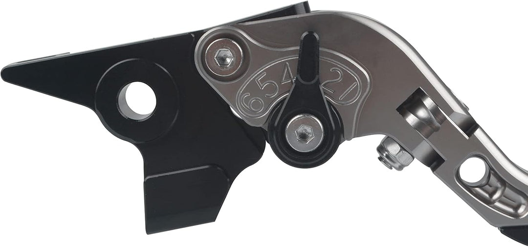Motorrad Einstellbar Faltbar Brems Kupplungshebel CNC Aluminium für MT07 MT 07 MT-07 2014-2020-Grau+