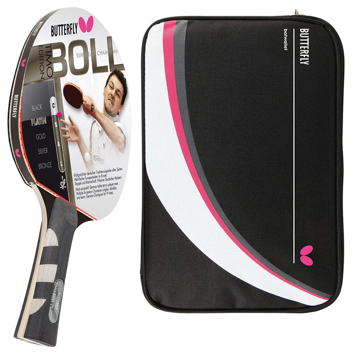 Butterfly® Timo Boll Platin 85025 Tischtennisschläger | Tischtennis Racket Bat Profi | Wettkampfschl