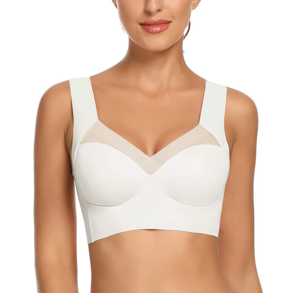 WOWENY Damen Vollschalen BH bügel Zero Feel Push up Seamless BH Nahtlos Komfort Soft BH Schlaf BH Kl