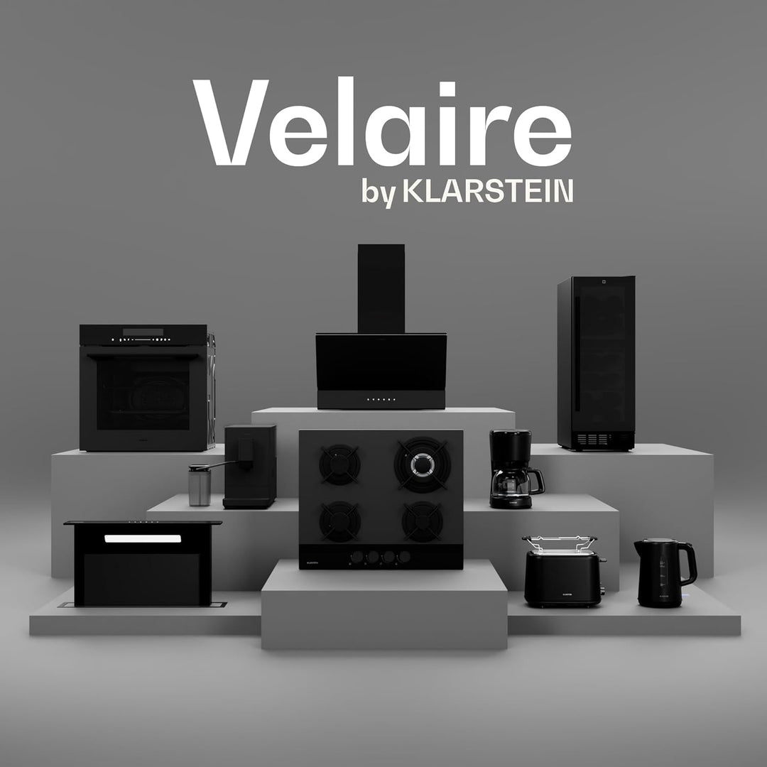 Klarstein Velaire Eismaschine – 500-W-Eismaschine, 3 Behälter à 0,6 l (insgesamt 1,8 l), 10 Programm