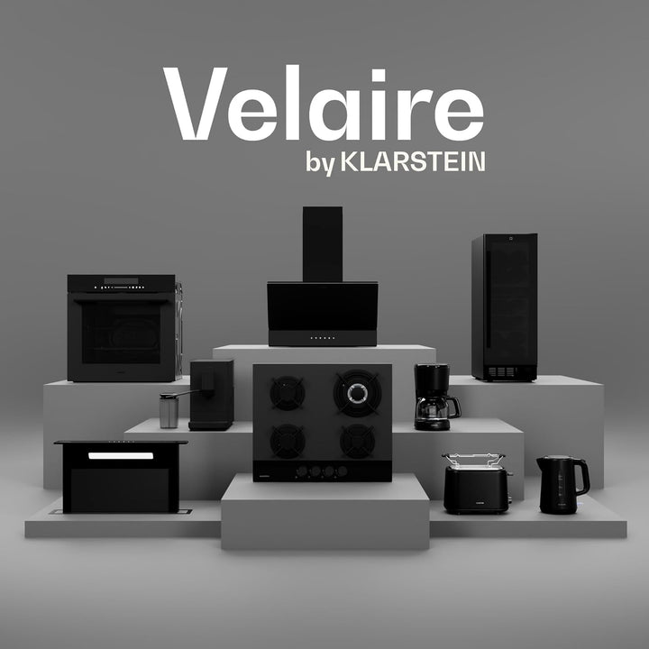 Klarstein Velaire Eismaschine – 500-W-Eismaschine, 3 Behälter à 0,6 l (insgesamt 1,8 l), 10 Programm