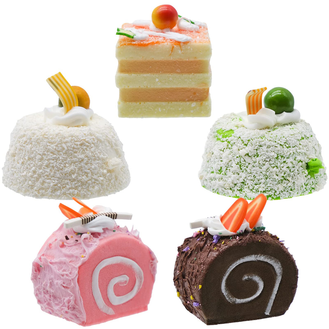 Künstliche Kuchen, 5 Stück Realistische Gefälschte Lebensmittel, Simulation Kuchen, Fake Kuchen Mode