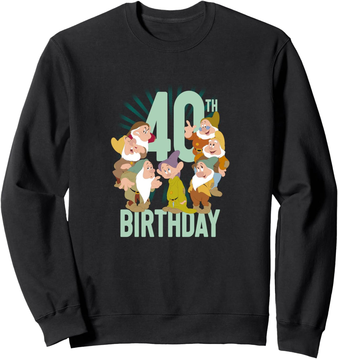 Disney Snow White Dwarfs Group Shot 40th Birthday Sweatshirt