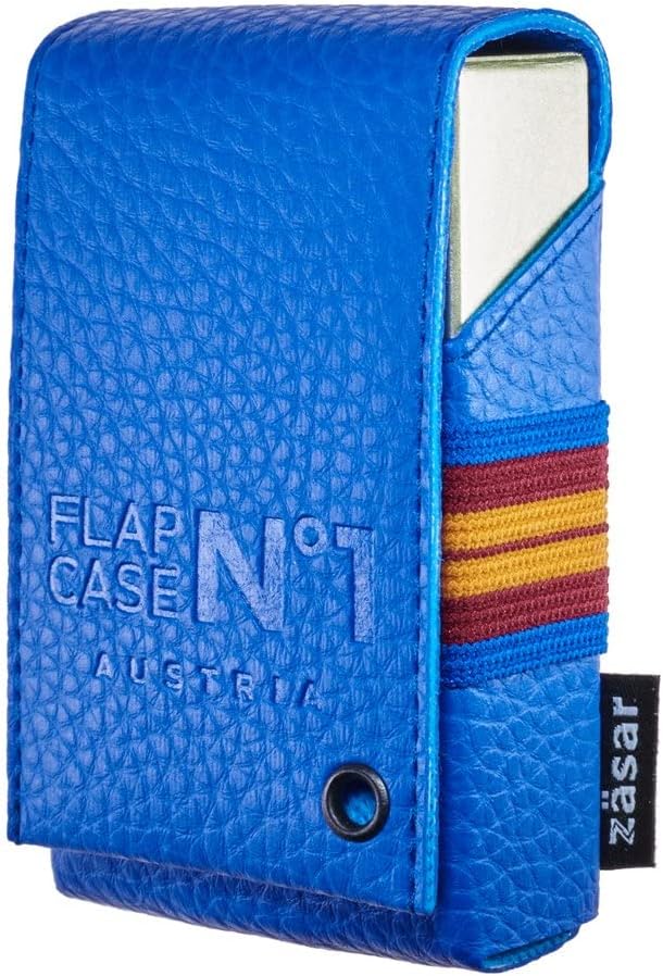 FLAPCASE N°1 • DELPHIN • Designer Zigarettenetui, Made in Austria, Gummiband, Leder vegan Zigaretten