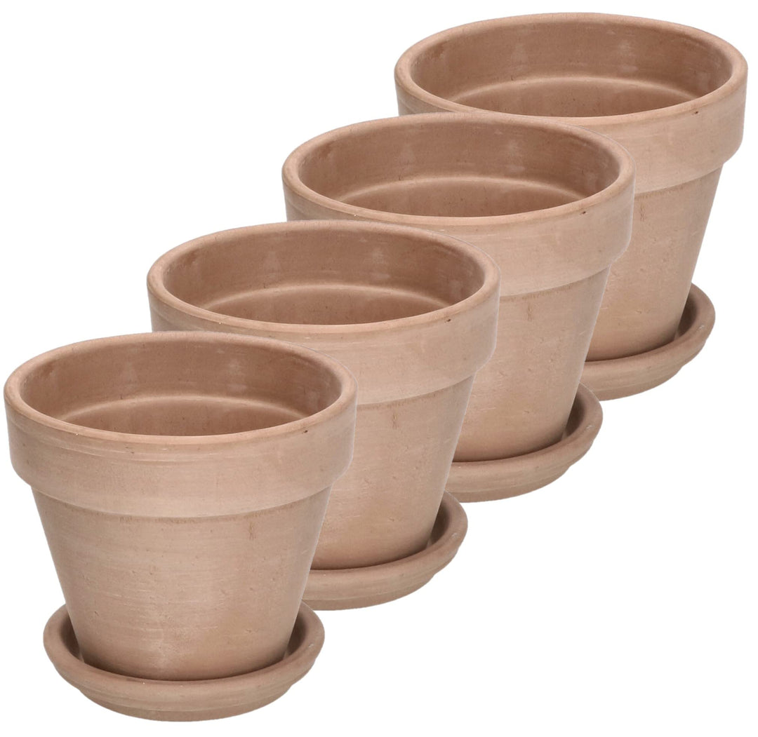 KOTARBAU® Blumentopf Übertopf aus Terrakotta Mokka ⌀ 13 cm für Innenräume und Gärten Mokka 13 Cm, Mo