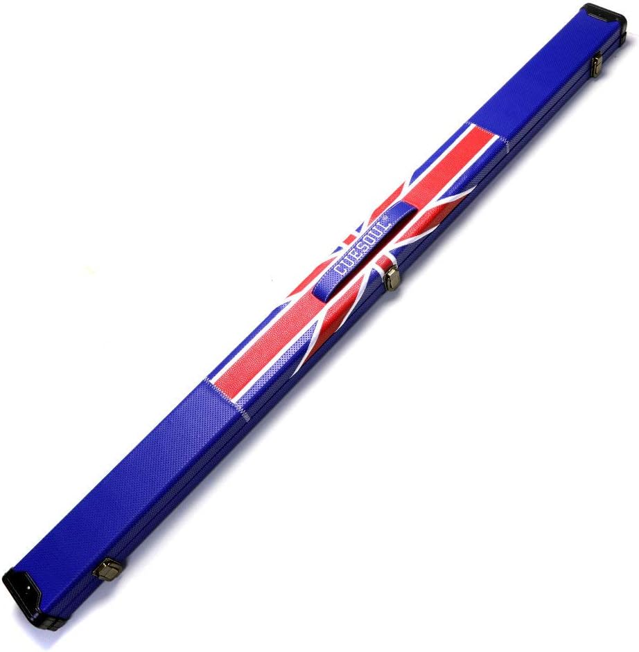 CUESOUL 57 "Handcraft 3/4 Ebenholz Snooker Queue mit Union Jack Flag Design CSSC-GQ-3, CSSC-GQ-3