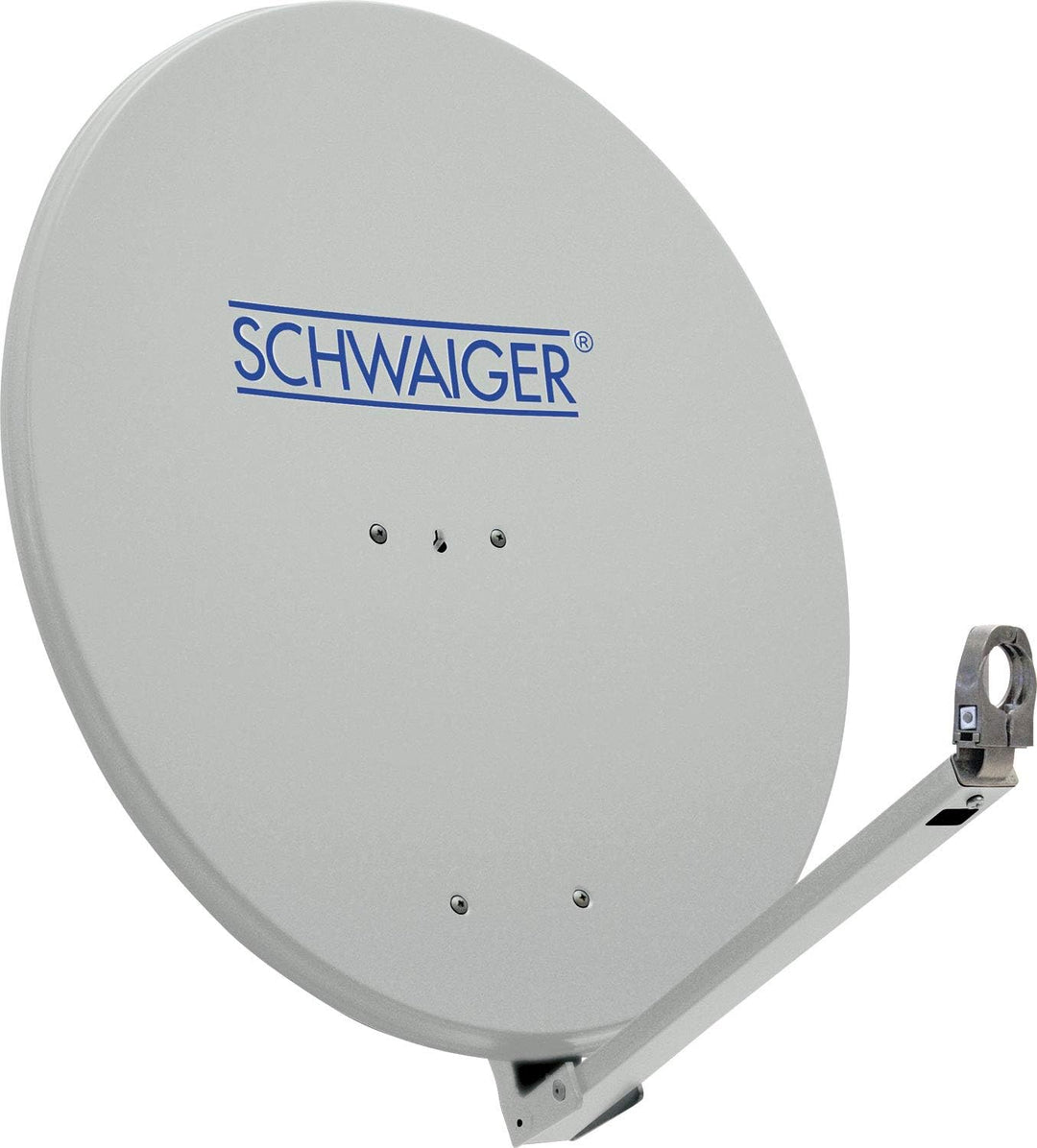 Schwaiger SPI710.0 Aluminium Offset Parabol-Antenne (75 cm) hellgrau