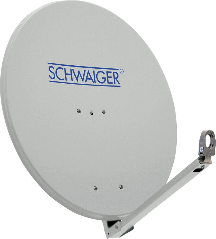 Schwaiger SPI710.0 Aluminium Offset Parabol-Antenne (75 cm) hellgrau
