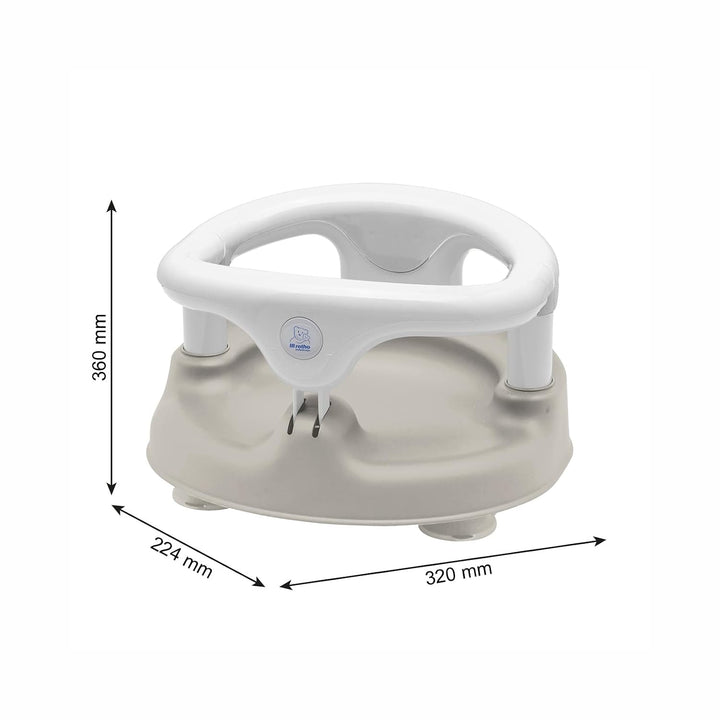 Rotho Babydesign Badewannensitz ab 7 Monaten beige | Rutschfester Badesitz mit hohem Sitzkomfort und