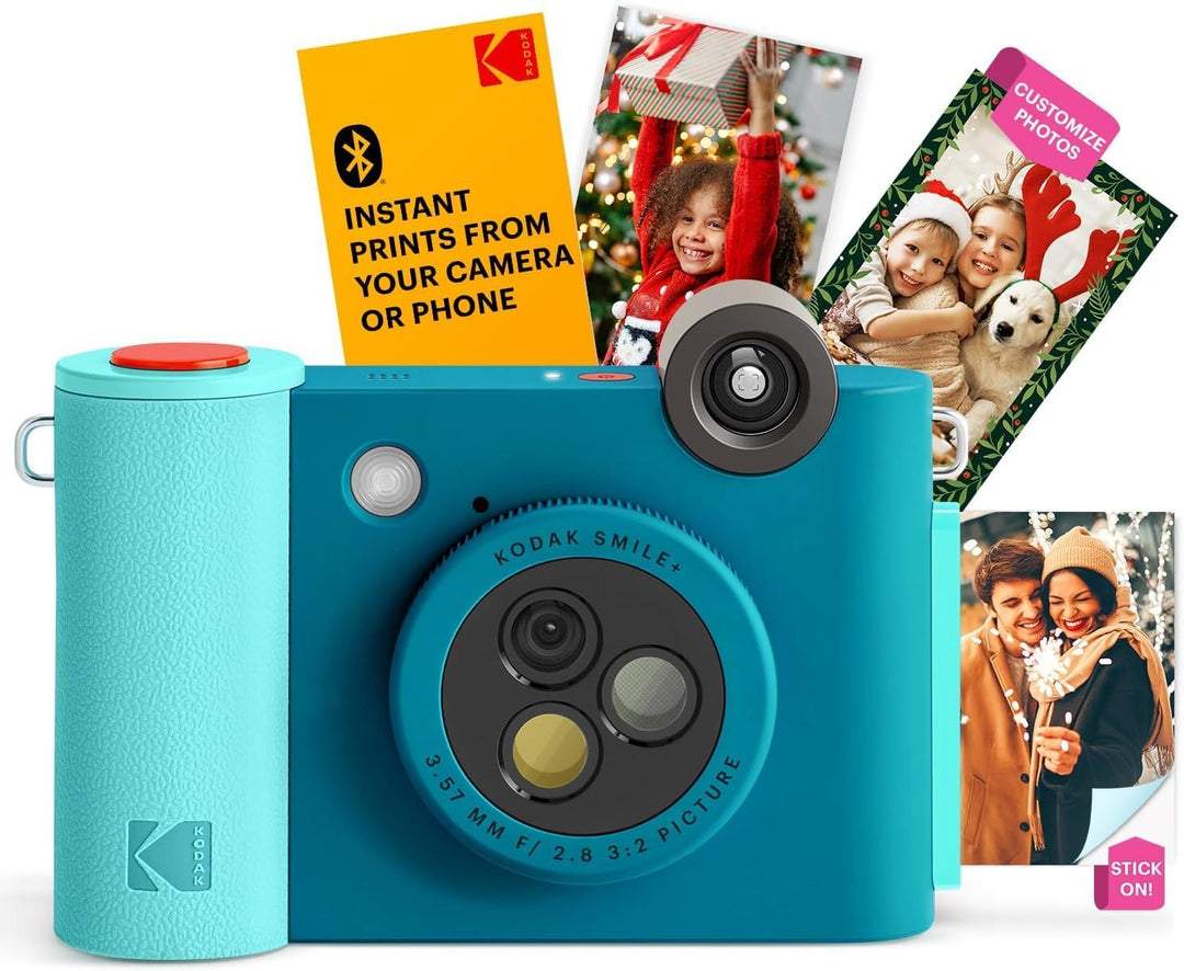KODAK Smile+ 2-in-1-Digitalkamera für Sofortdruck und kabelloser Bluetooth-Fotodrucker + KODAK 2 x 3