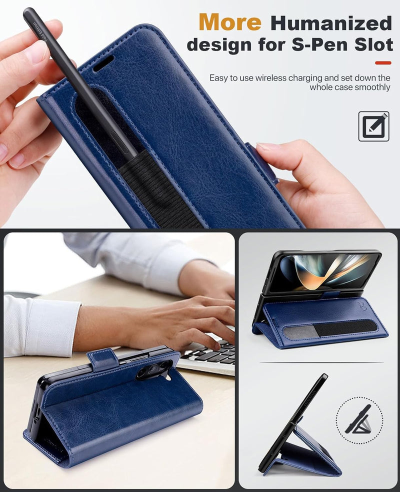 OCASE Aktualisierte Version Hülle Samsung Galaxy Z Fold 5 5G Handyhülle [mit S Pen Halter] [Vorderse
