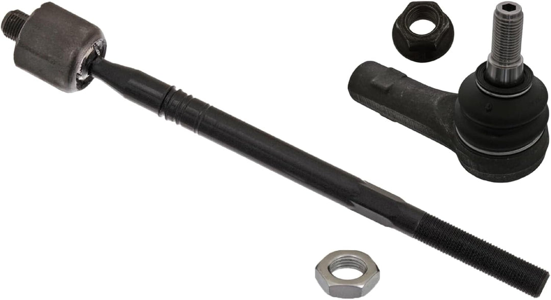 febi bilstein 37206 Spurstange mit Endstück, Mutter und Sicherungsmutter , 1 Stück Vorderachse recht