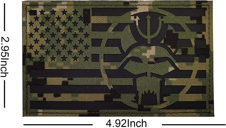 Siegel Team DEVGRU Dreizack Katzenkopf IR Infrarot reflektierende Patch, anpassbare personalisierte