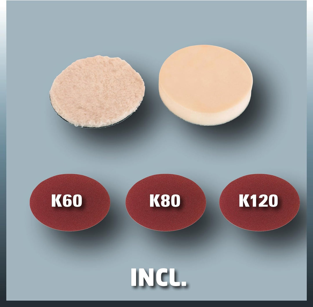 Einhell 2093265 Winkelpolierer "CC-PO 1100/2 E", 1100 W, 230 V Single, Single