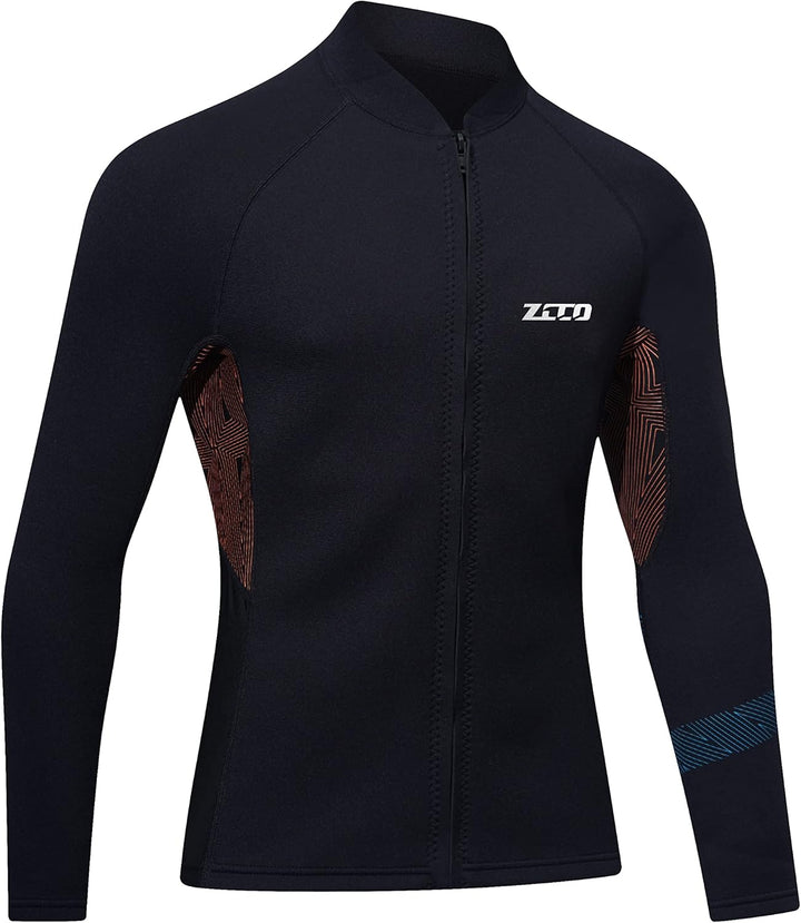 ZCCO Neoprenanzüge Top Jacke 1,5mm Neopren Anzüge Frauen Männer Neoprenanzug Jacke Langarm Tauchen T