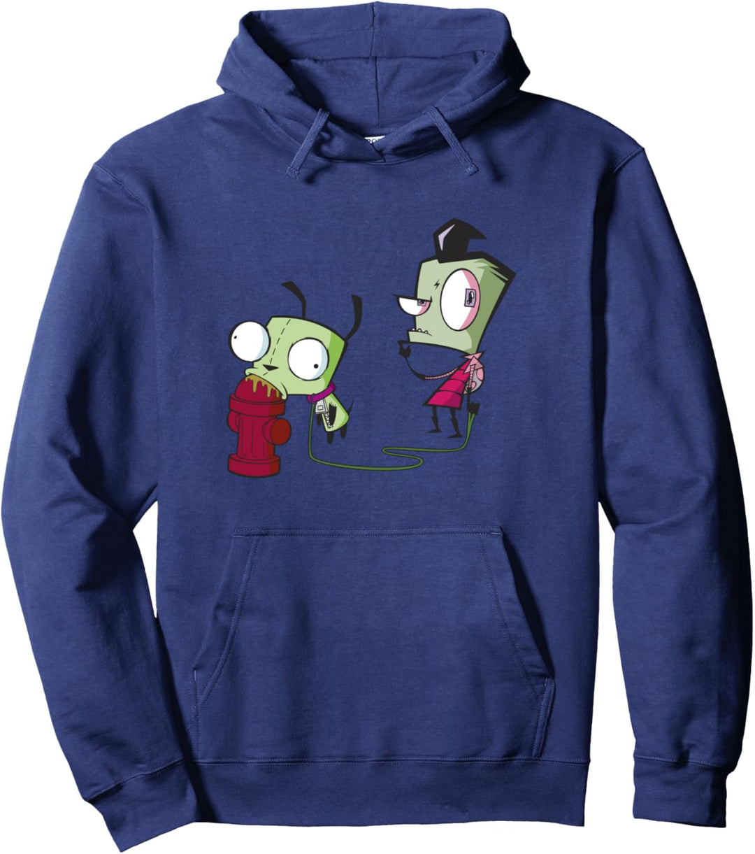 Nickelodeon Invader Zim Walking GIR Fire Hydrant Portrait Pullover Hoodie