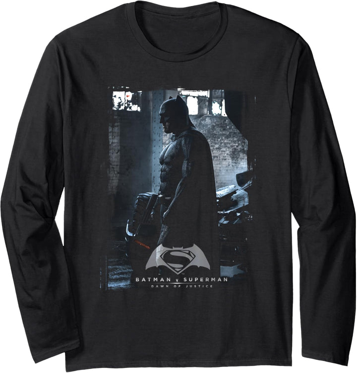 Batman v Superman Bat Poster Langarmshirt