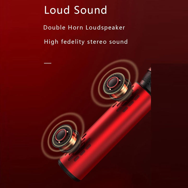 Drahtloses Bluetooth Karaoke Mikrofon, Tragbares Handheld -Lautsprecher Mikrofon für Home Party Gebu
