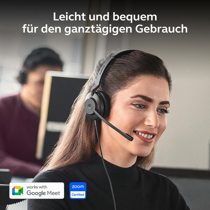 Jabra Evolve2 30 SE Telefon On Ear Headset kabelgebunden Mono Schwarz Mikrofon-Rauschunterdrückung,