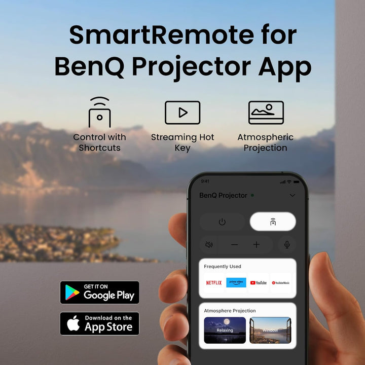 BenQ TK705STi 4K HDR Kurzdistanz Beamer, 3000 ANSI-Lumen, Google TV, Netflix, geringer Input-Lag, au