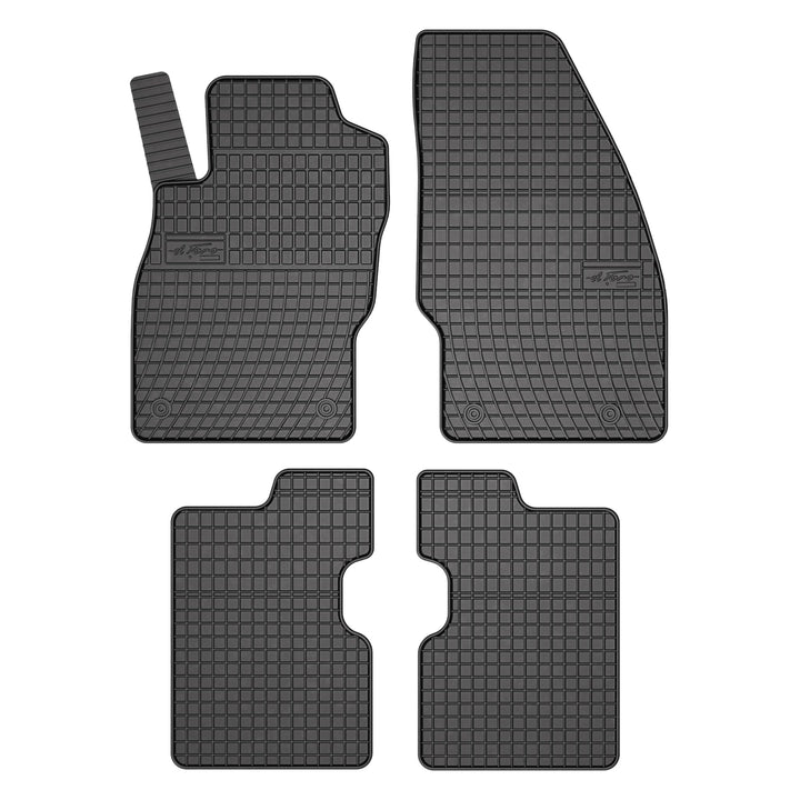 FROGUM EL Toro Gummimatten Ganzjähriges-Set von Autofussmatte Auto Fussmatten für Opel Corsa E 2014-