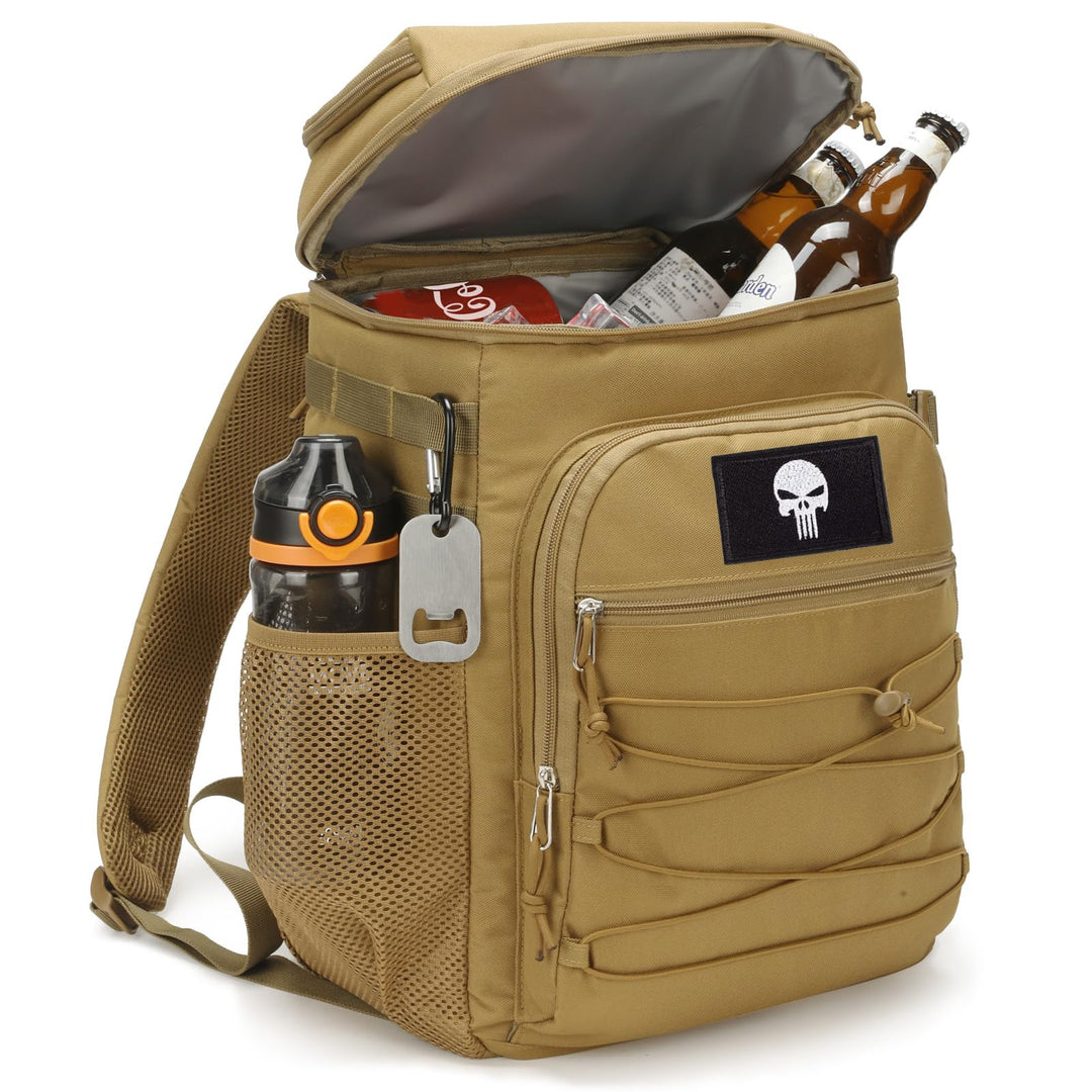 Taktischer Kühlrucksack – 25L Isolierter Rucksack, Auslaufsicher & Robust – Grosser Lunch-Rucksack,