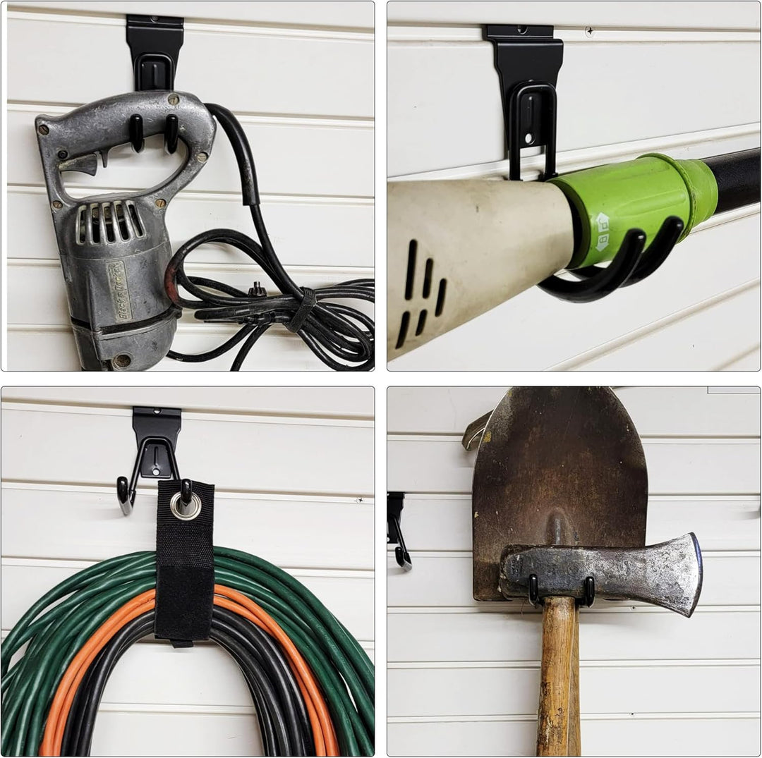 3-H Slatwall Zubehör, Slatwall Hooks & Hangers Multi Sizes, Slat Wall Heavy Duty Hanging Hooks Garag