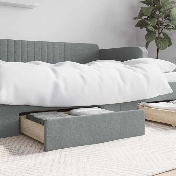 vidaXL Bettschubladen 2 Stk., Bettkasten mit Rollen, Schubkasten Schublade für Bett, Bettschubkasten