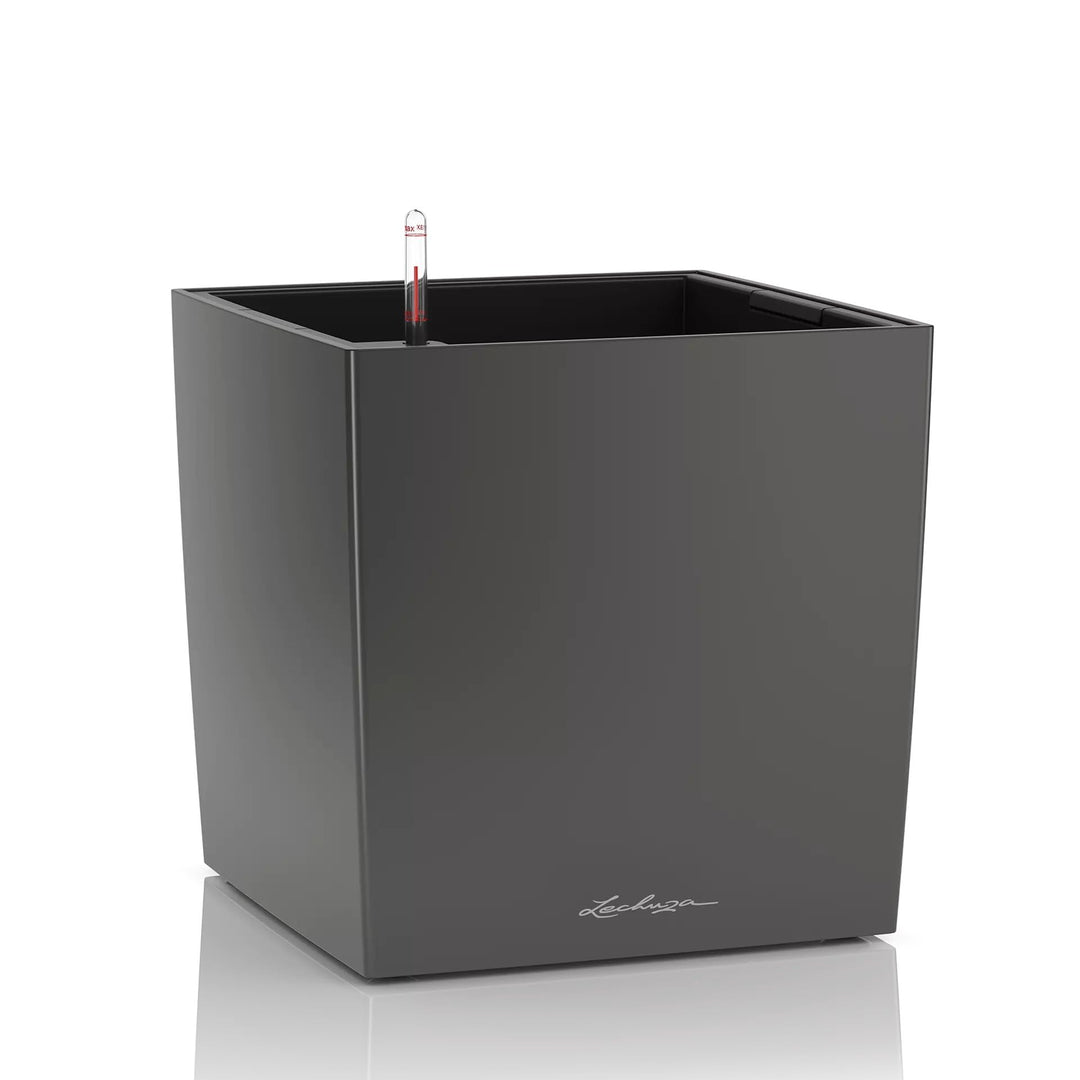 LECHUZA CUBE Premium 50 anthrazit metallic 16563 49x49x49.5 cm Anthrazit Metallic, 49x49x49.5 cm Ant