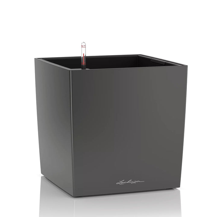 LECHUZA CUBE Premium 50 anthrazit metallic 16563 49x49x49.5 cm Anthrazit Metallic, 49x49x49.5 cm Ant