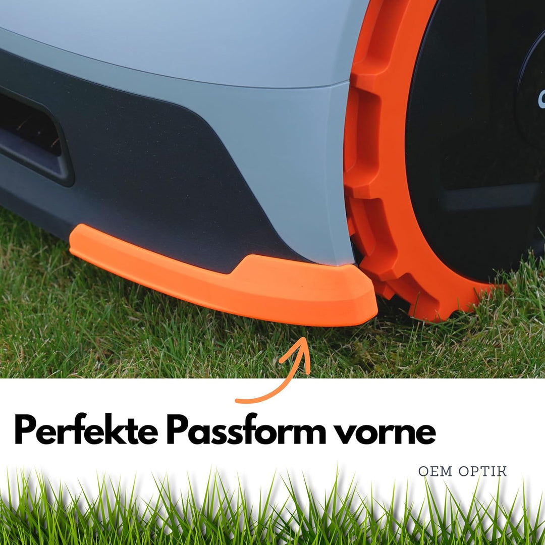 Kantenschutz kompatibel mit Segway Navimow i105e & i108e Schutz Bumper Tuning Mähroboter - einfach g