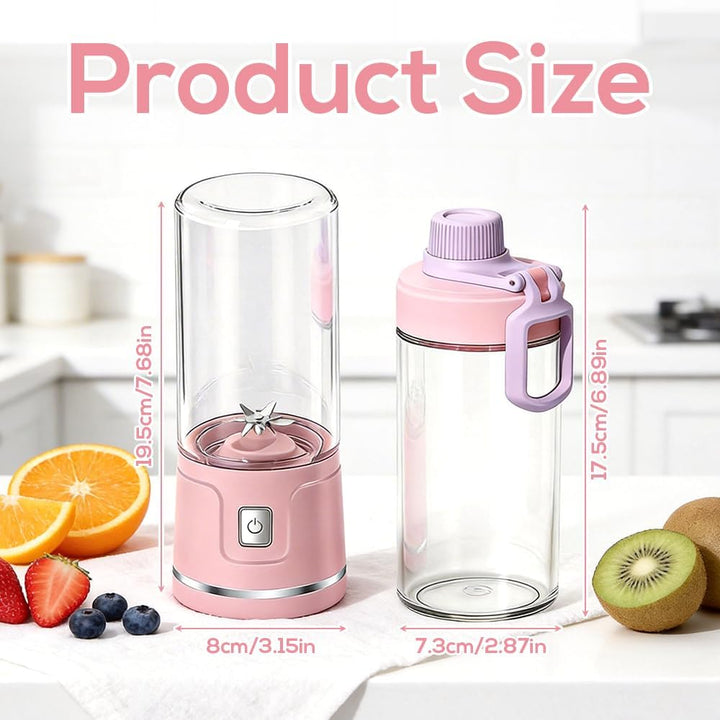 Tragbarer Mixer, 450ml Mini Mixer, 38-Blatt Elektrischer Saftpresse, Mixer Smoothie Maker, USB Wiede