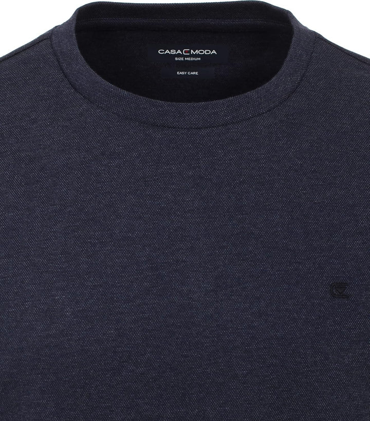 CASAMODA T-Shirt Langarm Uni Standard M Dunkelblau, Standard M Dunkelblau