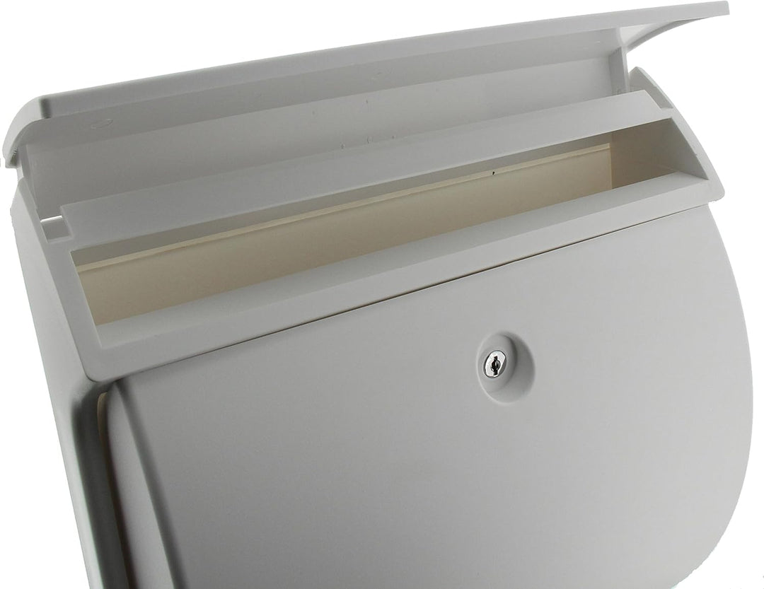 Burg-Wächter Briefkasten ohne Zeitungsfach ohne Namensschild, Hochwertiger Kunststoff, Einwurf-Forma