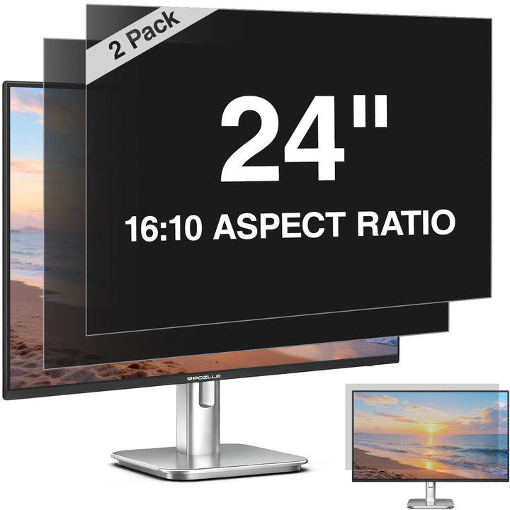 24 Zoll Monitor Blickschutzfolie 16:10 Seitenverhältnis, Anti Blaulichtfilter, Anti Glare, Blickschu