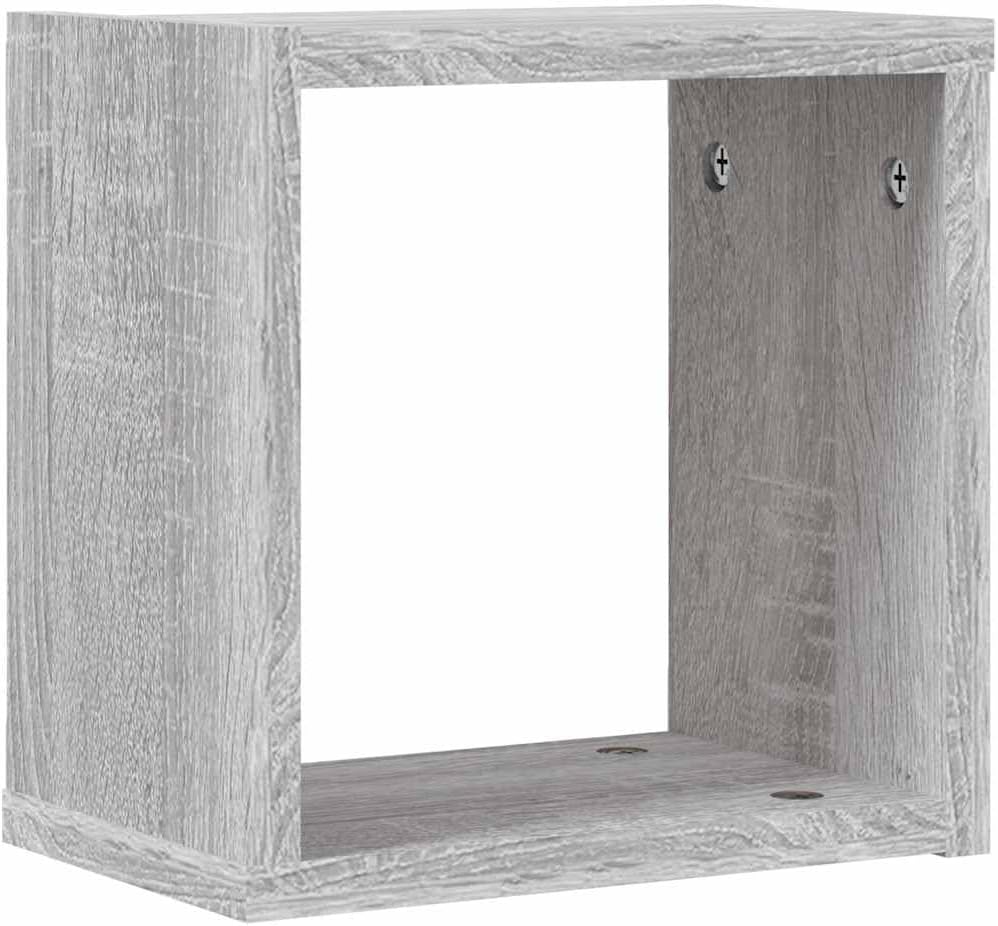 vidaXL Wandregale Wandhalterung 4 STK. Graues Sonoma 26 x 15 x 26 cm | Macht jeden Raum schicker mit