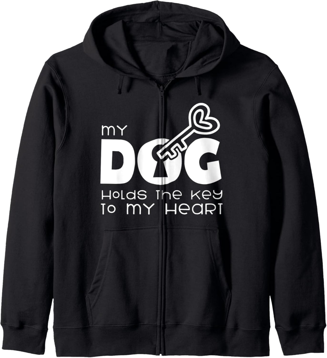 Mein Hund hält den Schlüssel zu meinem Herzen Kapuzenjacke