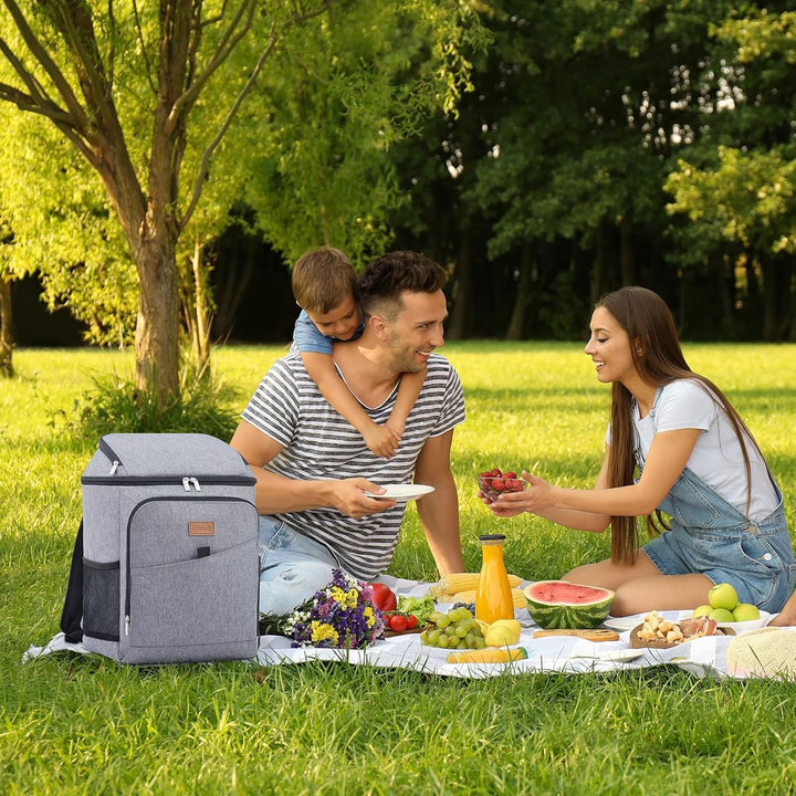 Lifewit 26L Kühlrucksack Thermo Rucksack Kühltasche Isolierte Cooler Bag Weich Doppeldecker für Pick